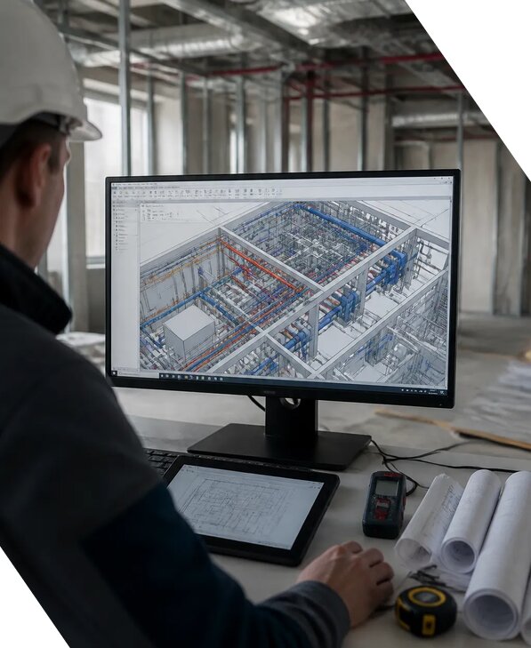 Создание BIM модели инженерных сетей для объектов в Ижевске